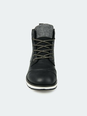 Territory Men\'s Raider Cap Toe Ankle Boot Size 10 - New Territory Boots Raider Cap Toe Ankle Boot Black | eBay main image 4
