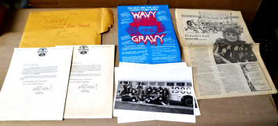 RARE 1980s Wavy Gravy Nobody For President Poster Woodstock Times Hippie Lot