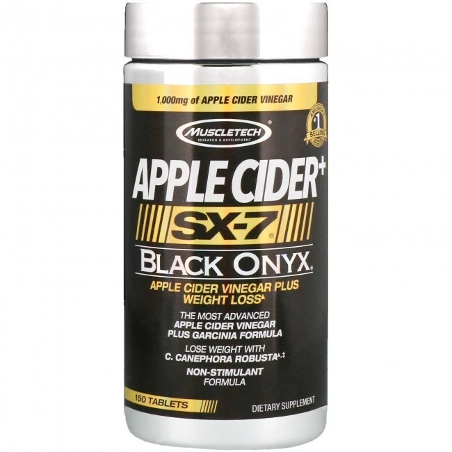 Muscletech Black Onyx SX- 7 SERIES SIDRA DE MANZANA - GOMITAS HYDROXYCUT 150 Cápsulas Foto 4 de 4