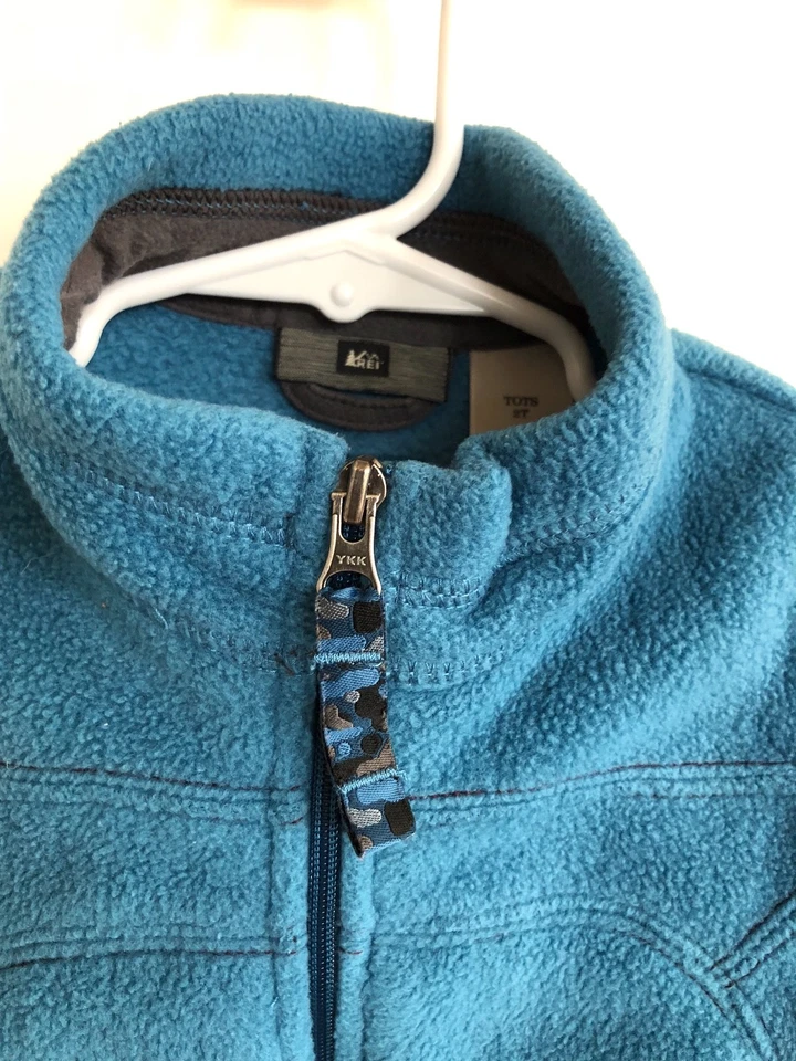 CHALECO POLAR REI azul niño pequeño talla 2T invierno esquí esquí cálido trineo Foto 2 de 4