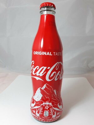 Coca-Cola Glass Full Bottle vrapped Switzerland - Matterhorn 2018 very rare
