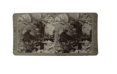 WW1 Stereoview HILFE VERWUNDETEN IM VORAUS AUF HOOGE YPERN UM 1918 Foto 3D
