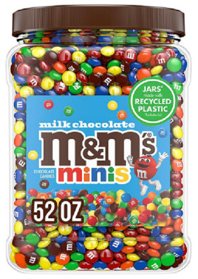 M&M S Milk Chocolate Candy, Minis, 52 oz. - FREE shipping