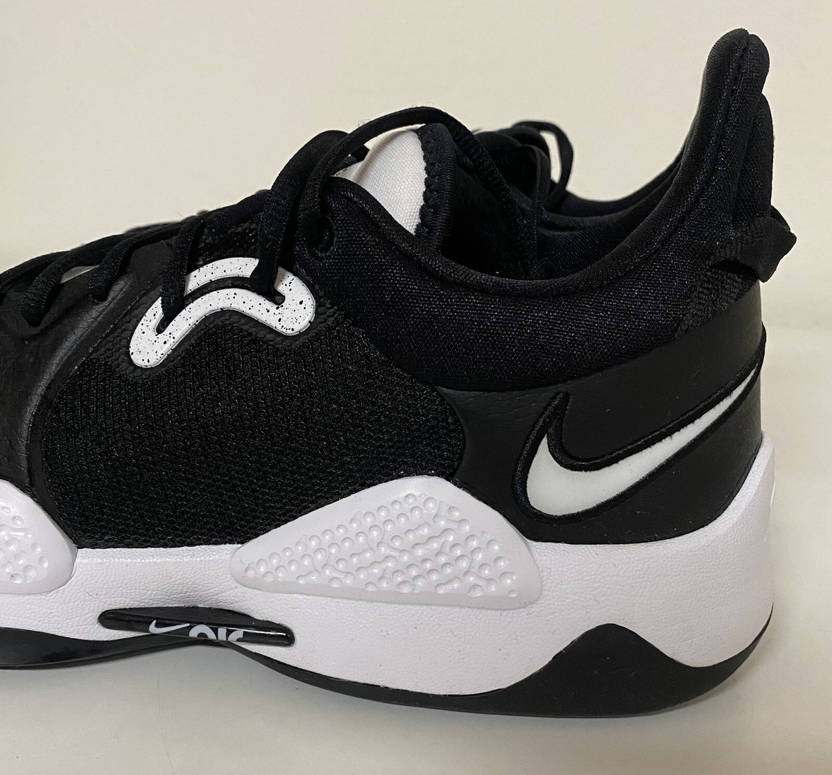 Size 10.5 - Nike PG 5 TB Black White for sale online | eBay