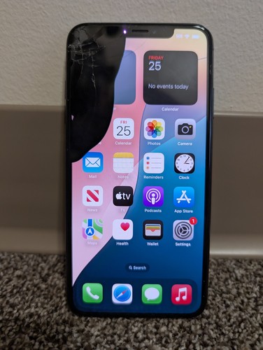 Apple iPhone XS Max - 256 GB - Space Gray (AT&T) - Broken Glass/LCD