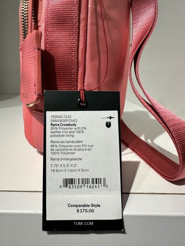 NWT TUMI Voyageur RAMA Crossbody Shoulder Purse Ombre Pink - Picture 5 of 5