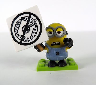New Mega Bloks Despicable Me Minifigure Series 10 Anti Gru Sign