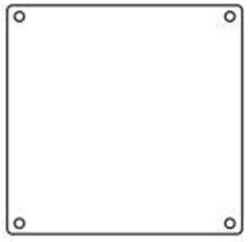 Killark 2FSBC, 2-Gang, Aluminum, Blank, Device Box Cover with Gasket, 1pc