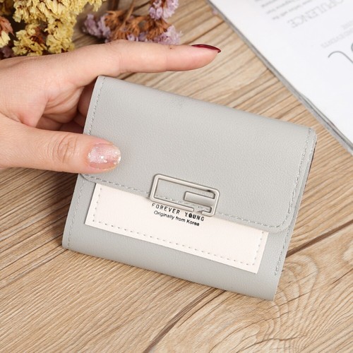 Small Leather Wallet Women's Trifold Credit Card Holder Purse Money Clip Handbag - Picture 8 of 22