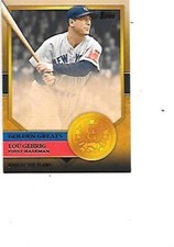 Lou Gehrig 2012 Topps Golden Greats Baseball Card #GG-5 NM