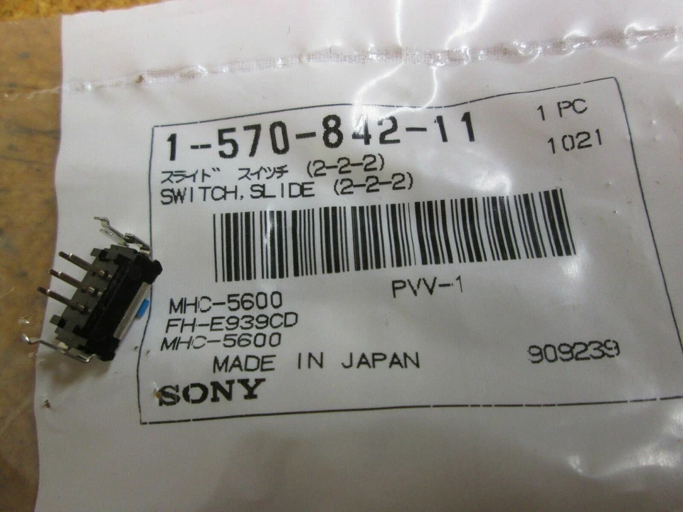 Interruptor Deslizante Sony 1-570-842-11 Nuevo (Lote de 2) Foto 2 de 3