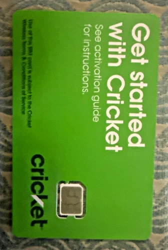 Cricket Wireless Nano SIM Card Brand New Good For Activation Compatible 