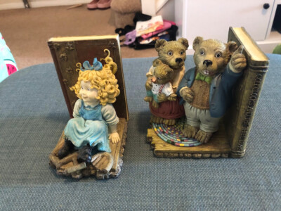 Vintage Goldlöckchen und die drei Bären Bücherden 10 cm