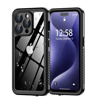 Full Body IP68 Waterproof Case w/ Screen Protector For iPhone 16/16 + /17 ProMax