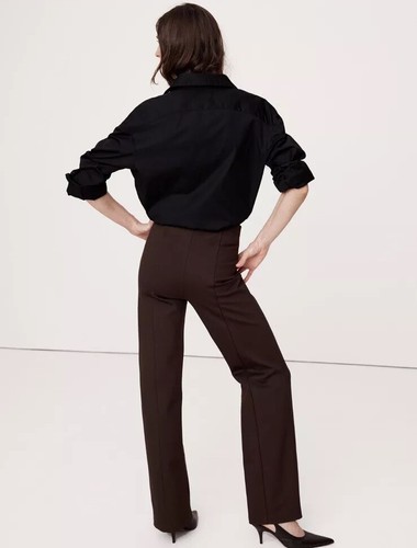 Neu Banana Republic Straight Everywhere Ponte Hose Hyper Navy Blau M Medium - Bild 7 von 11