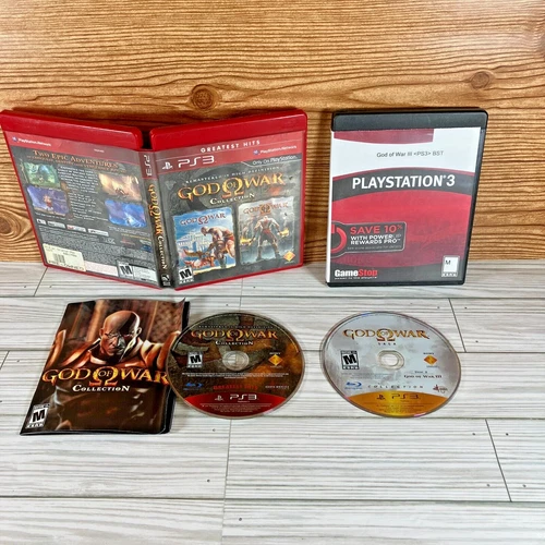 God of War: Collection,  3, I II III Trilogy (PlayStation 3 PS3) Game Lot