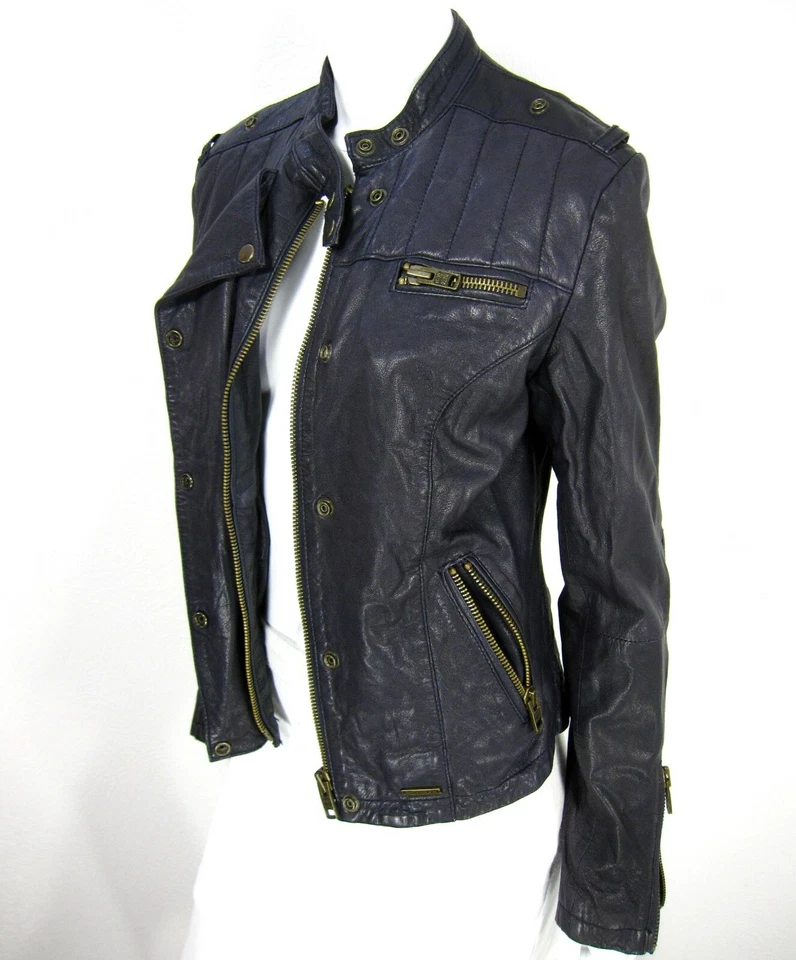 Chaqueta de cuero SUPERDRY para motocicleta GS5IQ053F1 Japón simulada talla M negra 225 Foto 3 de 4