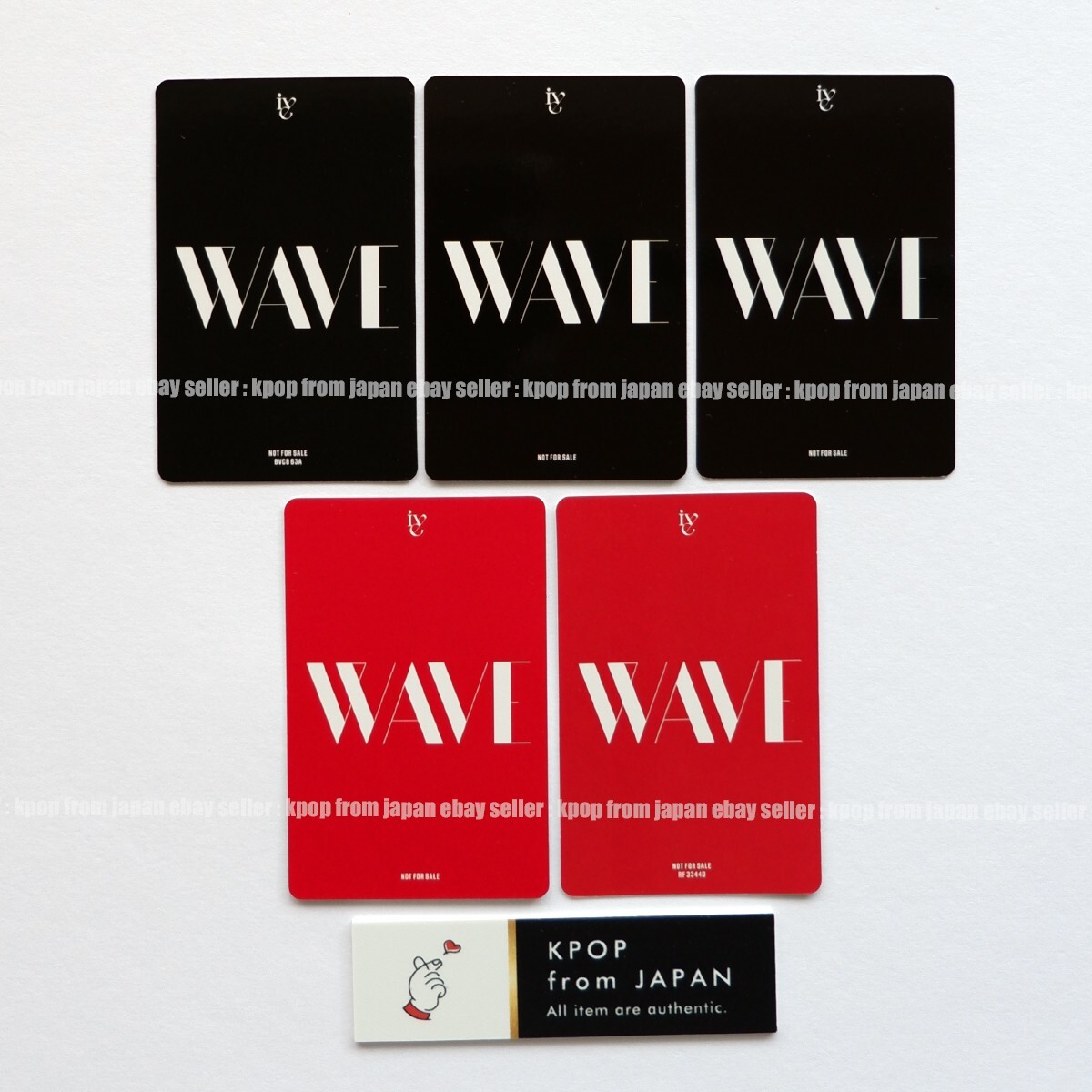 WONYOUNG IVE WAVE Photocard set of 5 DIVE Lucky draw Japan album