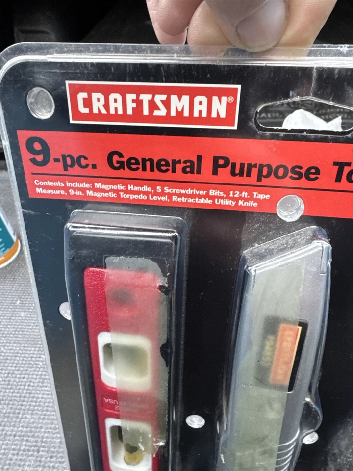 Juego de herramientas de uso general Sears Craftsman EE. UU. Nos 9 piezas nivel de cinta para el hogar 34200  Foto 2 de 4