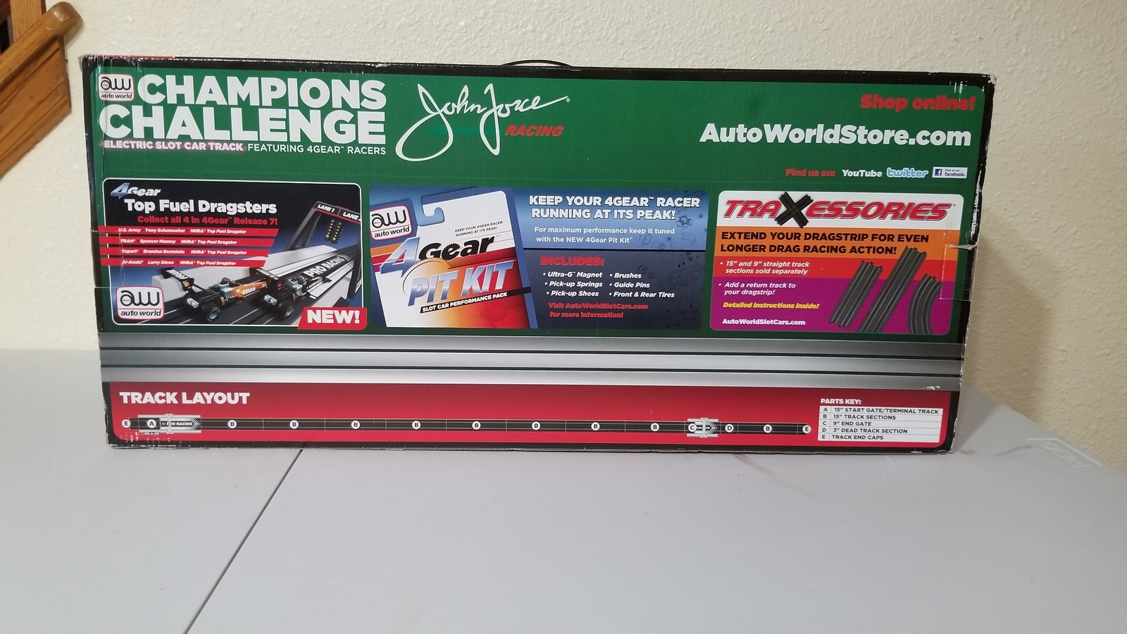 Auto World 2011 HO Champions Challenge Pro Racing Dragstrip Slot Car