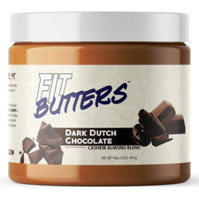 Mantequilla de almendras de anacardo Fit Butters, sabores naturales y artificiales - 16 oz