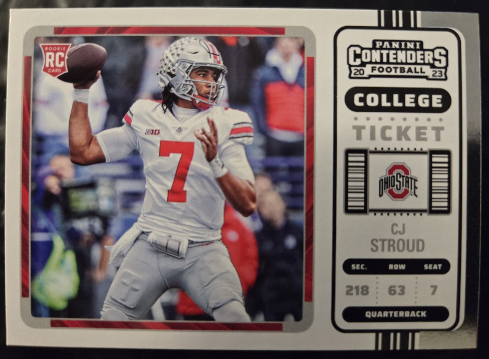 2023 Chronicles Contenders Optic Draft College Ticket CJ STROUD RC Texans #2