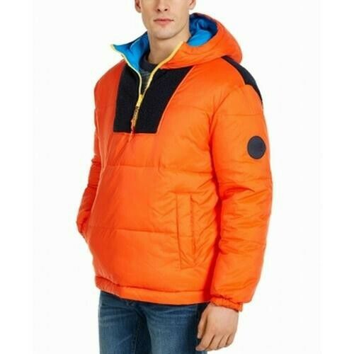 NWT Tommy Hilfiger Ski Patrol Reversible Puffer Coat Hooded Jacket medium $299 - Picture 1 of 9