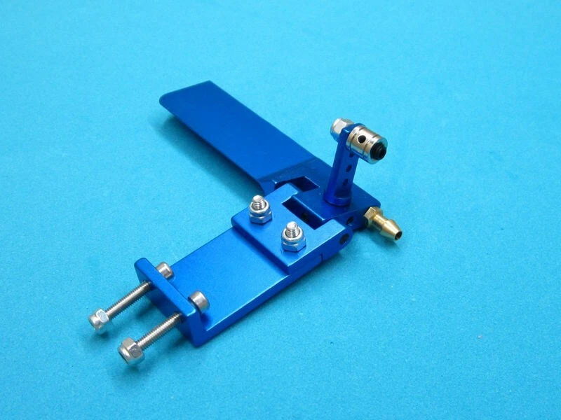 CNC 75mm / 95mm Aluminum Blue Rudder with Water Inlet for Fast Electric RC Boat - Image 2 of 4