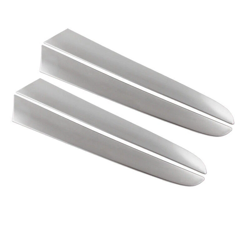 Ajuste para Audi Q5 2009-2017 plata titanio puerta interior panel cubierta moldura Foto 3 de 4