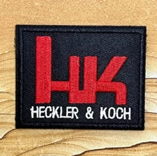 HK Heckler & Koch Firearms Embroidered Hook N Loop Patch HK45C SP5 VP9 VP40 P7