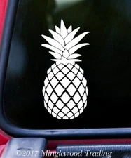 Pineapple Vinyl Decal | Ananas Trees Tropical Fruit | Die Cut Sticker