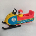 Vintage 1970 Fisher Price Little People 705 Mini Snowmobile