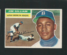 1956 TOPPS #280 JIM GILLIAM - BROOKLYN DODGERS - EX/MT