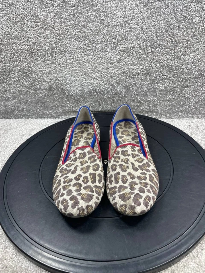 Женские мокасины Rothy's Flats размер 7,5 мокко пятно леопард комфортные без шнуровки - Изображение 4 из 4
