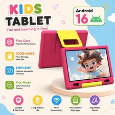 New Kids Tablet 10.1" IPS Touch 1280 800 20GB 64GB ROM Education Pad Android 16