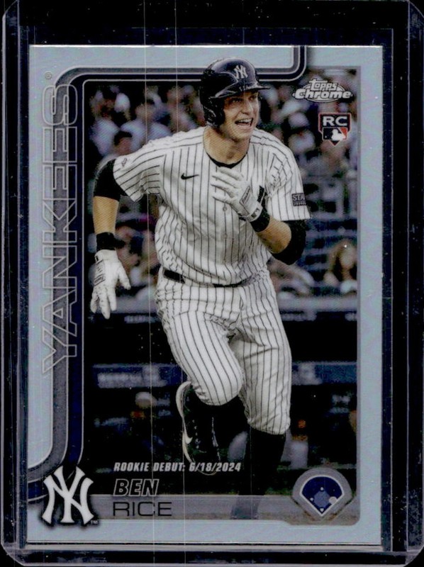 2025 Topps Chrome Update Ben Rice RC Refractor Rookie #USC138 New York Yankees