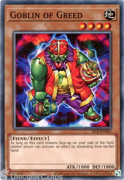 DCR-EN065 Goblin of Greed :: Common 25th Anniversary Edition Mint YuGiOh Card