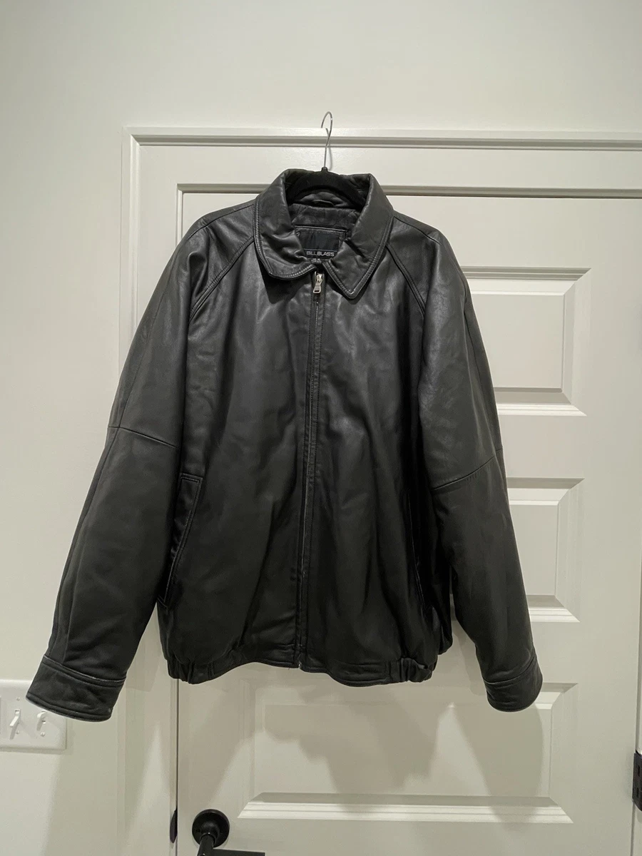 Bill Blass Leather Outer Shell Black Coats, Jackets & Vests for