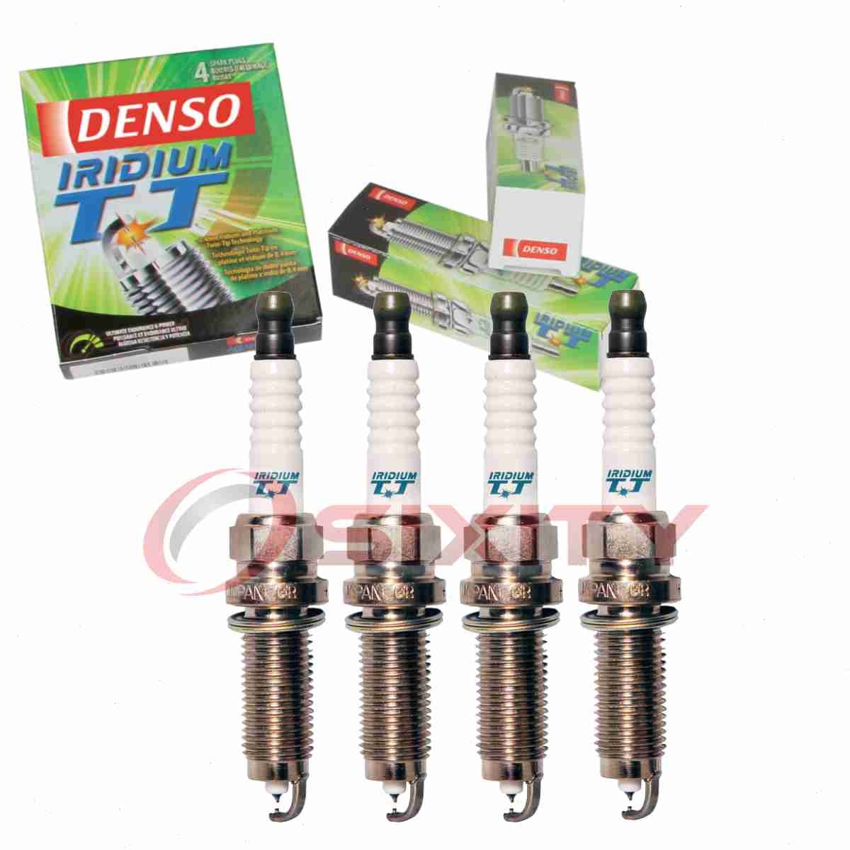 4 pc Denso Iridium TT Spark Plugs for 2014-2016 Nissan Rogue 2.5L L4 iu