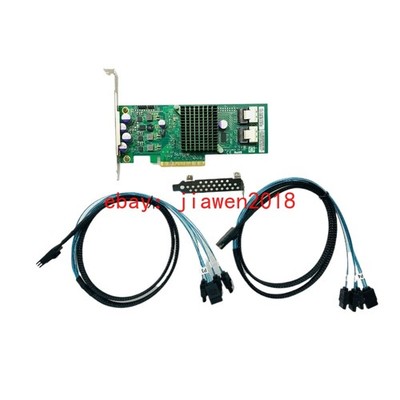 SuperMicro AOC-S2308L-L8i 8 Ports IT Mode PCIe 6Gb/s + 2* SFF8087 SATA Cable US