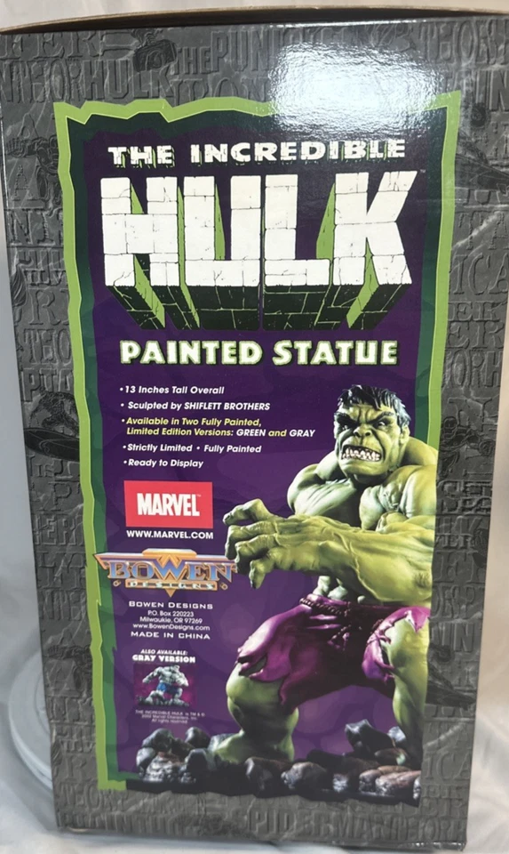 Estatua Bowen Designs HULK Versión Verde #2407/3000 Marvel (S14) Foto 2 de 4