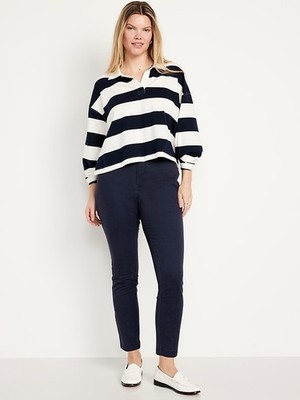 OLD NAVY by Gap ~ NWT! New 12 TALL Long ~ NAVY High-Waisted Uniform Skinny Pants