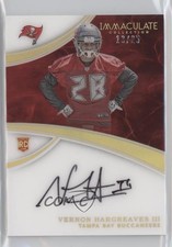 2016 Panini Immaculate Rookie Gold 13/25 Vernon Hargreaves III #159 Auto 1x9