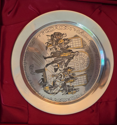 American Bicentennial First Continental Congress Sterling Silver Plate w/ Box