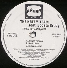 The Kreem Team - Three Hots & A Cot - USA 12" Vinyl - 1996 - Action Recordings