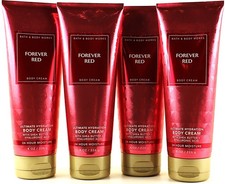 QTY 4 - Bath Body Works FOREVER RED Body Cream Lotion Moisturizer 8oz
