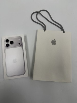 Apple iPhone 17 Pro Max Silver 512GB Model A3257 Empty Box ONLY, Shopping Bag