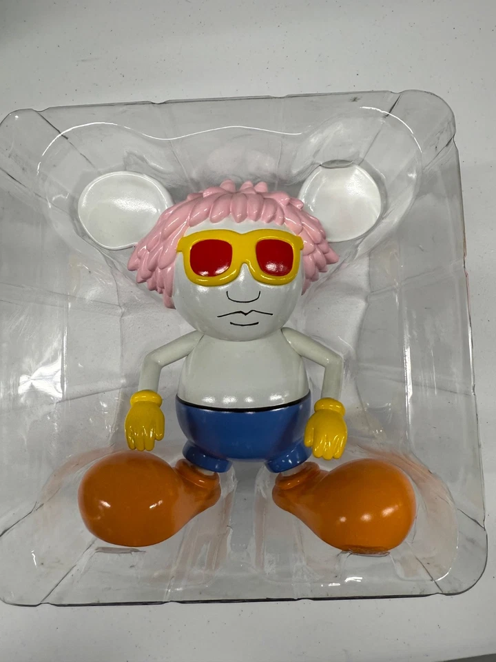 Boneco de vinil Keith Haring Andy Mouse 360 grupo de brinquedos 2005 novo na caixa brinquedo pop art - Imagem 3 de 4