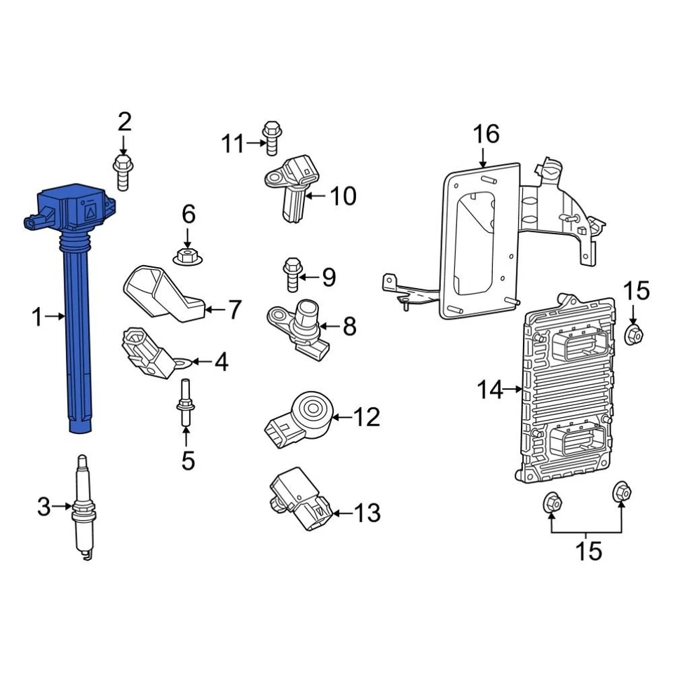 For Ram ProMaster City 2015-2022 Ram 68242286AB Direct Ignition Coil - Image 3 of 3