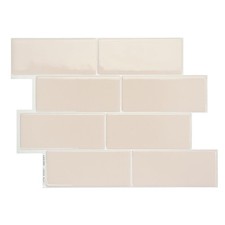 Smart Tiles Peel and Stick Backsplash 5 Sheets 11.56 x 8.38 Inches 3D Wall Tile